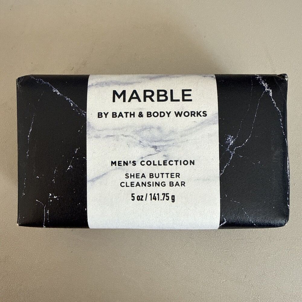 Bath and Body Works (Men's Collection) Marble Cleansing Bar w/ Shea Butter, 5 Oz